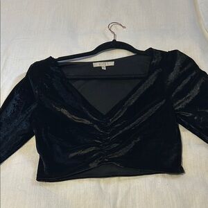Black Velvet Women's Top